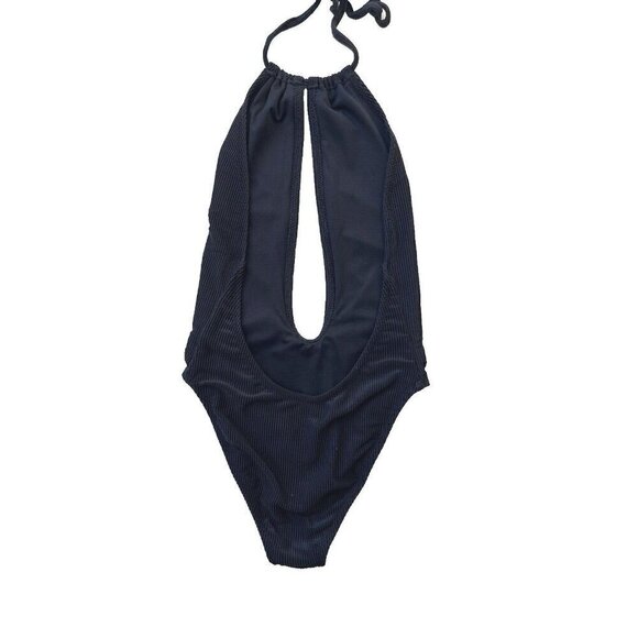 Nasty Gal Black Bohemian Rhapsody Ribbed Swimsuit Size XS NWOT - Picture 6 of 16